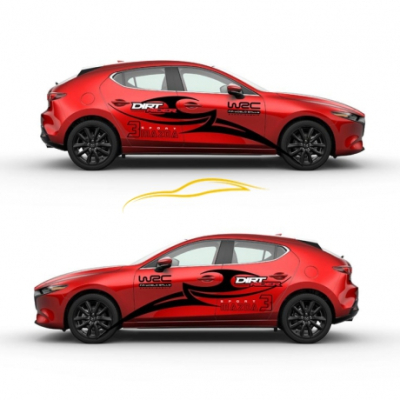 THIẾT KẾ TEM XE HÃNG MAZDA 3